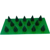 LEGO Petit arbre Sapin Épicéa Vert foncé - 2435 NOUVEAU ! Quantité 25x
