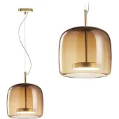 Toolight Lampe Suspendue APP613-1CP Amber Brown