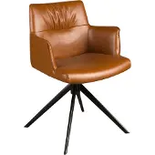 ANGEL CERDA SL Angel Cerdá Chaise pivotante en similicuir brun cognac 4193