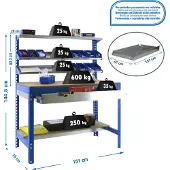 Simonwork (bancos De Trabajo) Bt1 Box Workbench 1445x1510x760 Mm Argenté