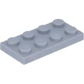 LEGO 100 pièces 3020 Plaques 2x4 Part Basic 100 Gris clair