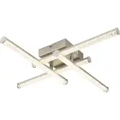 Globo Lighting Plafonnier plastique nickel mat, LED