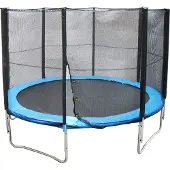 Springos Jeu de trampolines avec filet de protection 366 cm