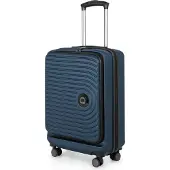 Hauptstadtkoffer Mitte - Valise bagage à main 55x40x20 cm valise de bord compartiment pour ordinateur portable, trolley avion business, valise pour ordinateur portable extensible, TSA ,bleu foncé