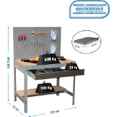 Simon Rack Etabli Simonwork Bt2 Box 1500 Gris/bois Gris/bois 1445x1510x610 -