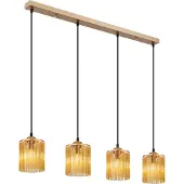 Nowa Lampe à suspendre métal doré antique, 4x E14