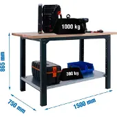 Simonwork (bancos De Trabajo) Établi Bt6 Pro 865x1500x750 Mm