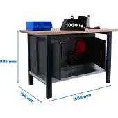 Simonwork (bancos De Trabajo) Bt6 Pro Workbench 865x1500x750 Mm Bleu