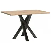 Mirjan 24 Table à manger extensible ZLAMA – noir / chêne artisan