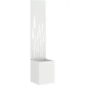 Syfax Écran de confidentialité de jardin Fretwork Blanc 32 x 150 cm