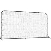 Syfax Filet de rebond de football noir 366x90x183 cm PEHD