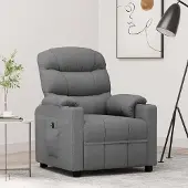 Prolenta Maison Exclusive - Fauteuil relax électrique gris clair tissu