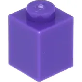 LEGO 100 pièces 3005 Brick 1x1 Part Basic Bricks 100 Violet foncé