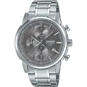 Casio Mtpe510d8avdf 42mm 5atm Quartz Analogical Watch Argenté Homme