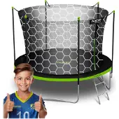 Neo-Sport Trampoline de jardin 6ft/183cm avec filet intérieur et échelle