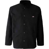 Dickies Chore Lined Canvas Jacket Noir L Homme