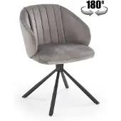 Halmar Chaise K533 gris cendré / noir