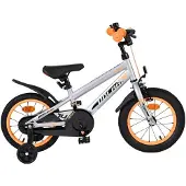 Volare Vélo enfant Rocky - Garçons - 14 pouces - Gris