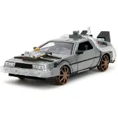 Jada Diecast Model 1/24 DeLorean Z Time Machine z Filmów "Powrót do Przeszłości III"