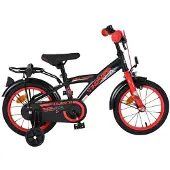 Volare Vélo enfant Thombike - Garçons - 14 pouces - Noir Rouge