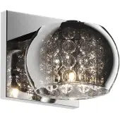 Zuma Line Applique murale Crystal chromée argentée-transparente 1xG9x42W en verre, dimensions : 16x12x13 cm, IP20,