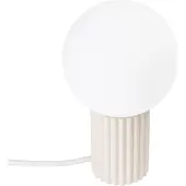 Sollux Lampe à poser HALO beige 1xG9 8W aluminium/verre 19x12x12cm