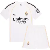 Real Madrid Tenue domicile 25/26 pour enfants - taille 128 / 8 ans - Saison 2025/2026 - Tenue domicile kids - Produit officiel fan
