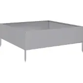 Syfax Lit surélevé de jardin 100x100x41 cm acier inoxydable