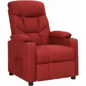 Prolenta Maison Exclusive - Fauteuil relax tissu bordeaux