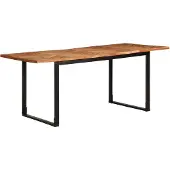 Syfax Table à manger 180x90x75 cm bois massif d'acacia