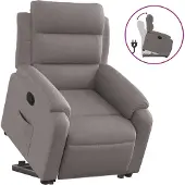 Syfax Fauteuil inclinable taupe tissu