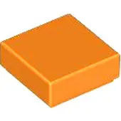 LEGO 50 pièces , pièce c. 3070 en orange