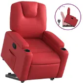 Syfax Fauteuil inclinable Rouge Similicuir