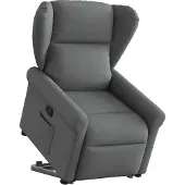 Syfax Fauteuil inclinable Gris foncé Tissu
