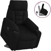 Syfax Fauteuil inclinable noir tissu