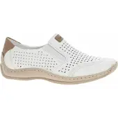 Rieker Chaussures basses femme L1792-80 blanc 40