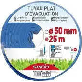 Spido Tuyau d'évacuation plat , 25 m, Ø 50 mm, 4 bars
