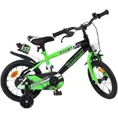 Volare Vélo enfant Sportivo - Garçons - 14 pouces - Vert Noir