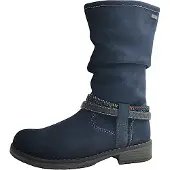 Lurchi Lia : Bottes d'hiver pour filles, fermeture éclair, couleur bleue, modèle de loisirs