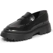 Hogan I0009 mocassino donna H629 femme loafer noir