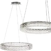 Toolight Lampe Suspendue Ms005-CP 50cm Chrome