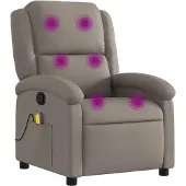 Sonstiges Fauteuil de massage inclinable Taupe Tissu