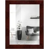 MendeFrames miroir mural en bois foncé noueux, 60x80 cm