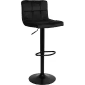 EHokery Tabouret de bar Arako Black Black Velvet Réglable