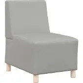 Syfax Canapé modulaire sans accoudoirs Gris nuage 55 cm Tissu