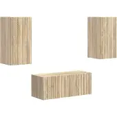 Syfax Ensemble meuble TV 2 pcs Chêne Sonoma Bois d'ingénierie