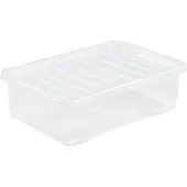 Wham - Boîte de rangement en cristal avec couvercle 32 litres