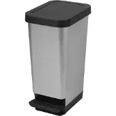 Cep Poubelle à pédale ROSSIGNOL 45 litres gris