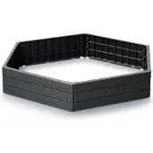 Prosperplast Lit surélevé BASE WOODY anthracite 148 cm