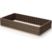 Prosperplast Lit surélevé BASE WOODY brown 149,2 cm